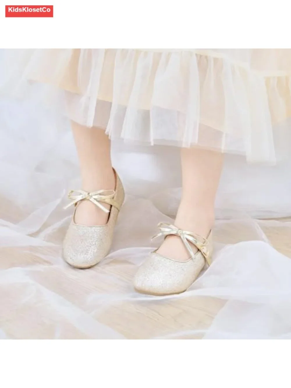 Toddler Girls Flats - Mary Jane Dress Shoes for Wedding Party